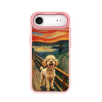 The Scream Poodle Pink phone case for iPhone 17 Air