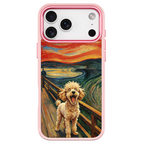The Scream Poodle Pink phone case for iPhone 18 Pro