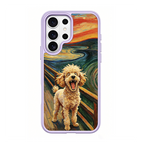 The Scream Poodle Purple phone case for Samsung S25 Ultra