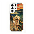 The Scream Poodle White phone case for Samsung S25 Ultra