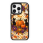 Twin Black Cats Halloween Black phone case for iPhone 15
