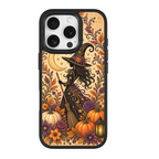 Vintage Autumn Witch Black phone case for iPhone 16 Pro Max