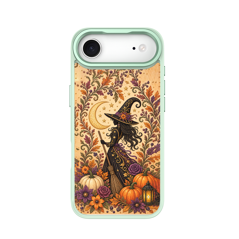 Vintage Autumn Witch Green phone case for iPhone 17 Air