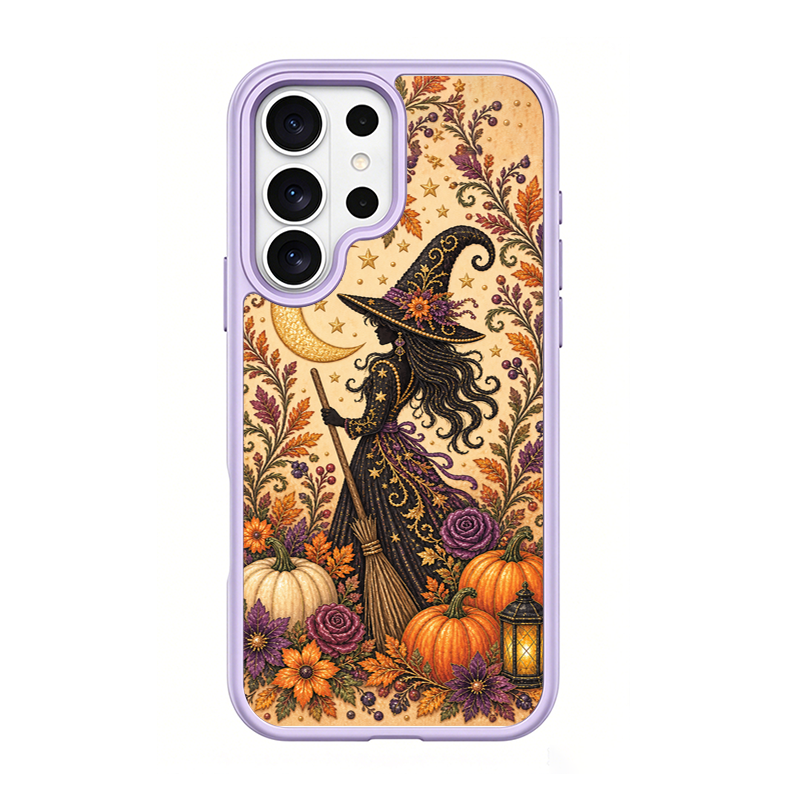 Vintage Autumn Witch Purple phone case for Samsung S25 Ultra
