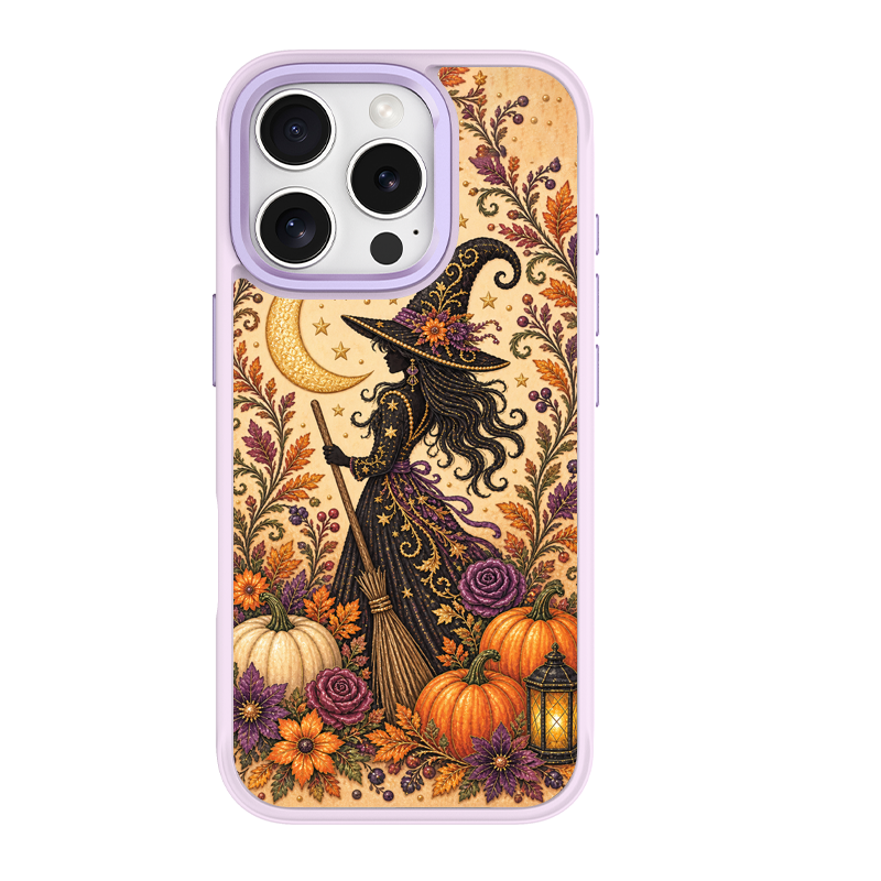 Vintage Autumn Witch Purple phone case for iPhone 16
