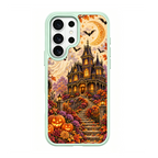 Vintage Halloween Haunted House Green phone case for Samsung S26 Ultra