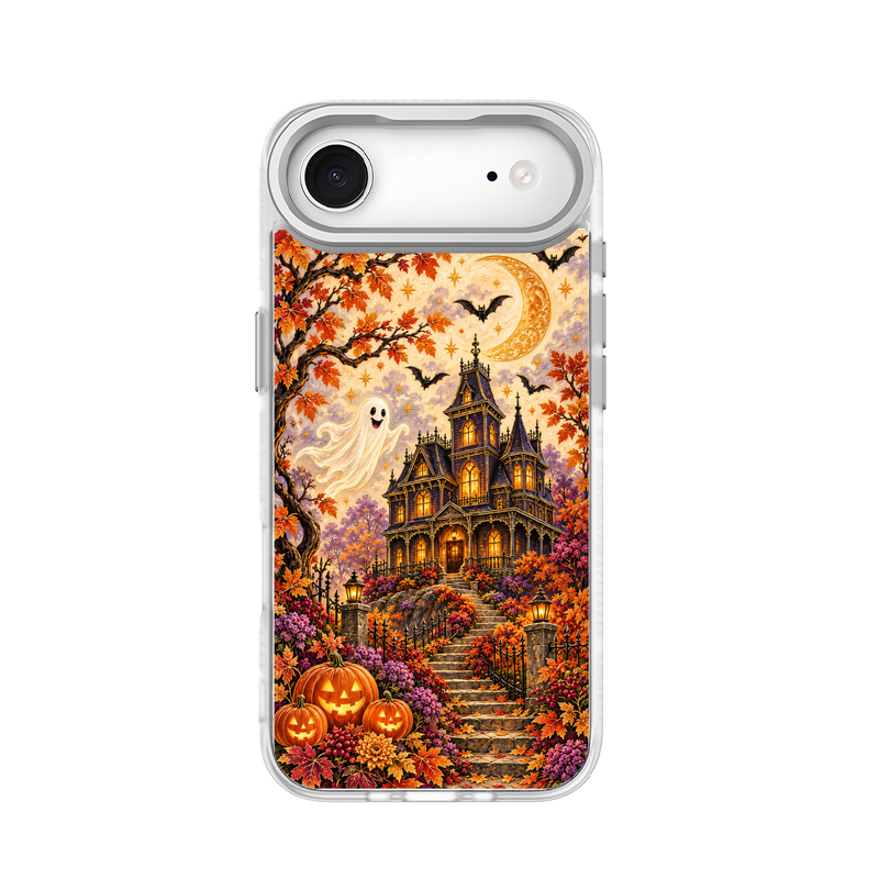 Vintage Halloween Haunted House White phone case for iPhone 17 Air