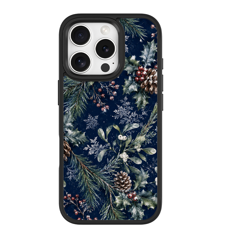 Winterwood Black phone case for iPhone 15 Plus