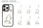 Running Days Personalized — 7 Backplates + 1 Phone Case — iPhone 15 Plus Black case with all 7 backplates