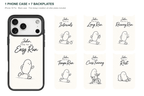 Running Days Personalized — 7 Backplates + 1 Phone Case — iPhone 18 Pro Black case with all 7 backplates