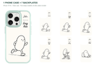 Running Days Personalized — 7 Backplates + 1 Phone Case — iPhone 15 Pro Green case with all 7 backplates