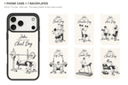 Training Days Personalized — 7 Backplates + 1 Phone Case — iPhone 17 Pro Max Black case with all 7 backplates