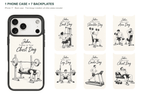 Training Days Personalized — 7 Backplates + 1 Phone Case — iPhone 17 Black case with all 7 backplates