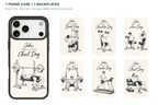 Training Days Personalized — 7 Backplates + 1 Phone Case — iPhone 18 Pro Black case with all 7 backplates
