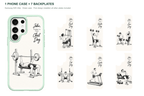Training Days Personalized — 7 Backplates + 1 Phone Case — Samsung S25 Ultra Green case with all 7 backplates