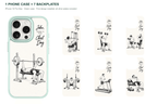 Training Days Personalized — 7 Backplates + 1 Phone Case — iPhone 15 Pro Max Green case with all 7 backplates