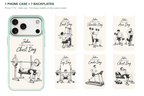 Training Days Personalized — 7 Backplates + 1 Phone Case — iPhone 17 Pro Green case with all 7 backplates