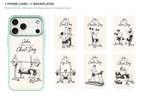 Training Days Personalized — 7 Backplates + 1 Phone Case — iPhone 18 Pro Max Green case with all 7 backplates