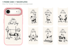 Training Days Personalized — 7 Backplates + 1 Phone Case — iPhone 17 Air Pink case with all 7 backplates