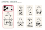 Training Days Personalized — 7 Backplates + 1 Phone Case — iPhone 18 Pro Max Pink case with all 7 backplates