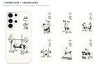 Training Days Personalized — 7 Backplates + 1 Phone Case — Samsung S25 Ultra White case with all 7 backplates