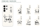 Training Days Personalized — 7 Backplates + 1 Phone Case — Samsung S26 Ultra White case with all 7 backplates