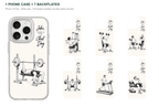 Training Days Personalized — 7 Backplates + 1 Phone Case — iPhone 15 Plus White case with all 7 backplates