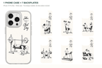 Training Days Personalized — 7 Backplates + 1 Phone Case — iPhone 15 Pro Max White case with all 7 backplates
