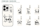 Training Days Personalized — 7 Backplates + 1 Phone Case — iPhone 15 Pro White case with all 7 backplates