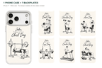 Training Days Personalized — 7 Backplates + 1 Phone Case — iPhone 17 White case with all 7 backplates